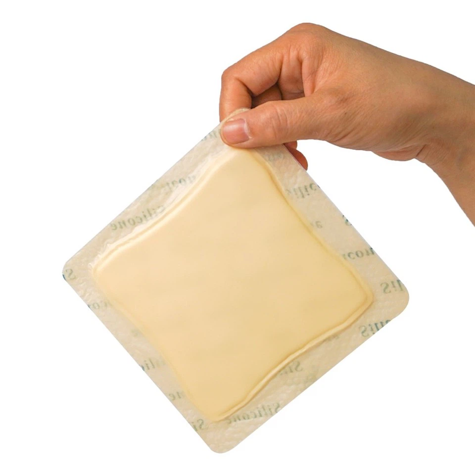 Silicone Foam Dressing With Adhesive Border Wound Dressing Bandage